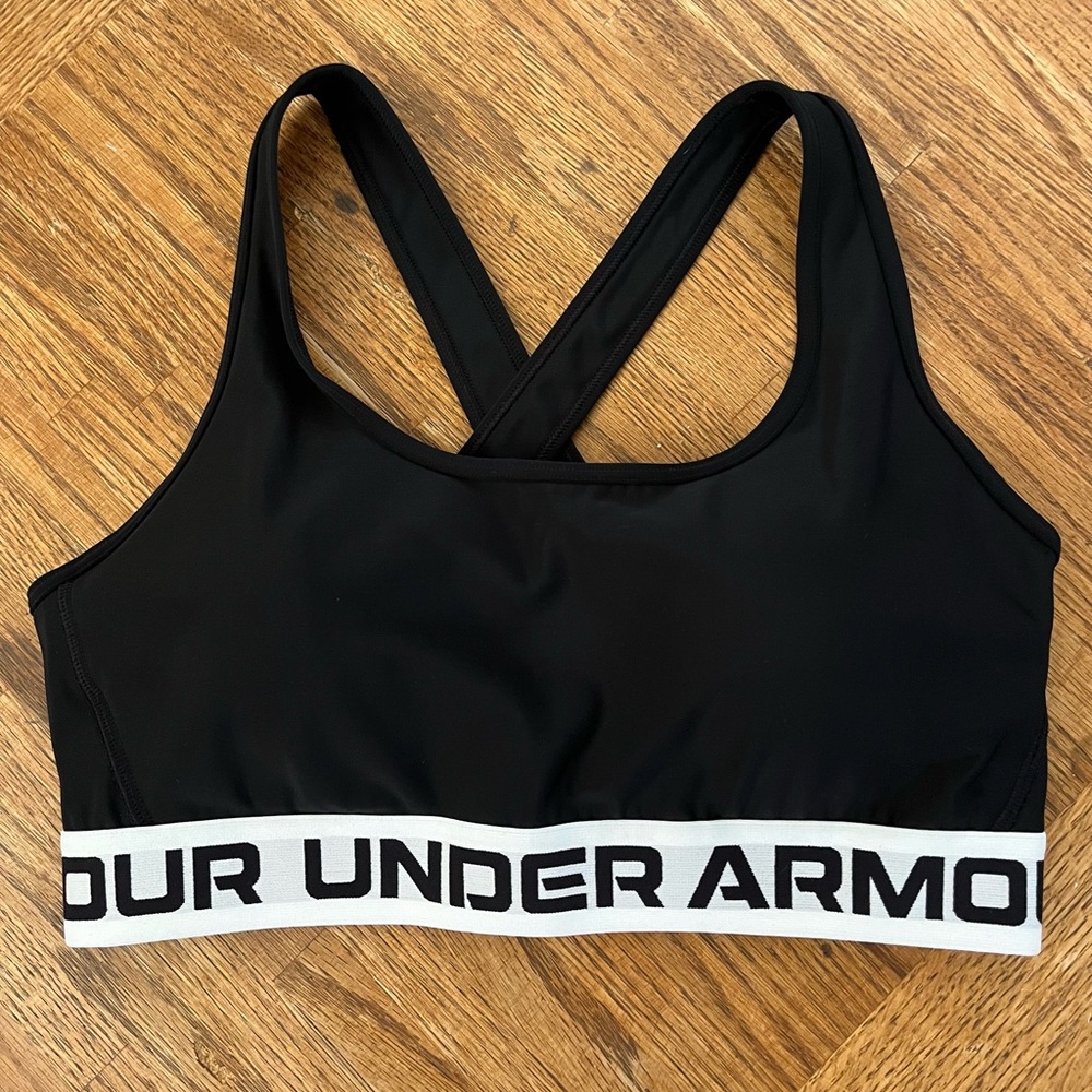 Under Armour Mid Crossback Sports Bra size L